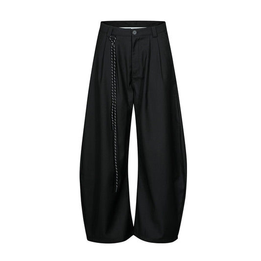 RDMCLOTHINGART S / Black tapestry hoodie DESIGN RELAXED-FIT CASUAL PANTS-6006