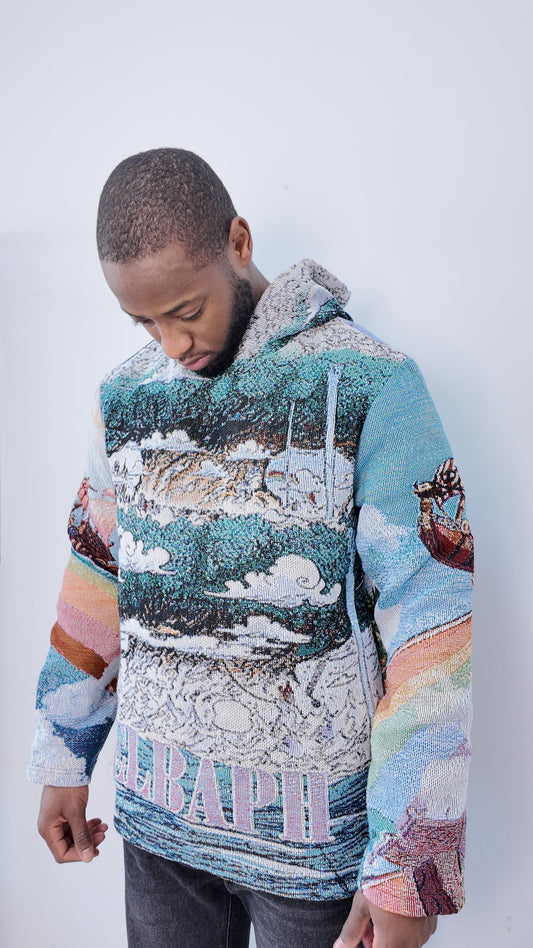 ELBAPH TAPESTRY HOODIE - RDMCLOTHINGART