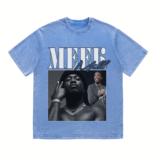 RDMCLOTHINGART tapestry hoodie MEEK MILL HEAVY WEIGHT COTTON TEE-8865