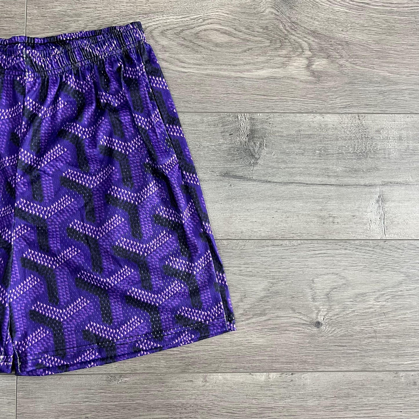 PURPLE GY MESH SHORTS-8736 - RDMCLOTHINGART