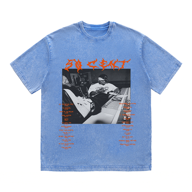 RDMCLOTHINGART tapestry hoodie 50 CENT HEAVY WEIGHT COTTON TEE-8922