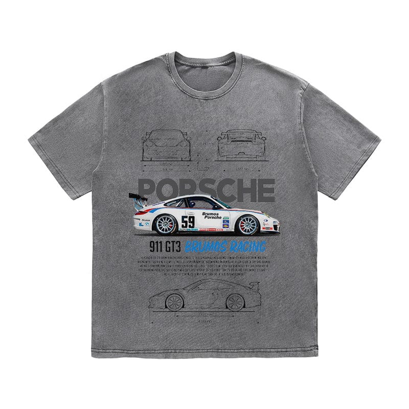 RDMCLOTHINGART tapestry hoodie 911 GT3 BRUMOS RACING HEAVY COTTON TEES-9389