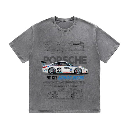 RDMCLOTHINGART tapestry hoodie 911 GT3 BRUMOS RACING HEAVY COTTON TEES-9389