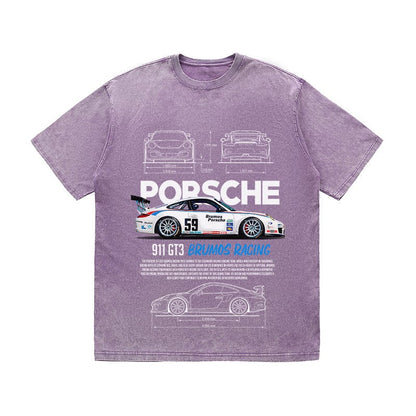 RDMCLOTHINGART tapestry hoodie 911 GT3 BRUMOS RACING HEAVY COTTON TEES-9390