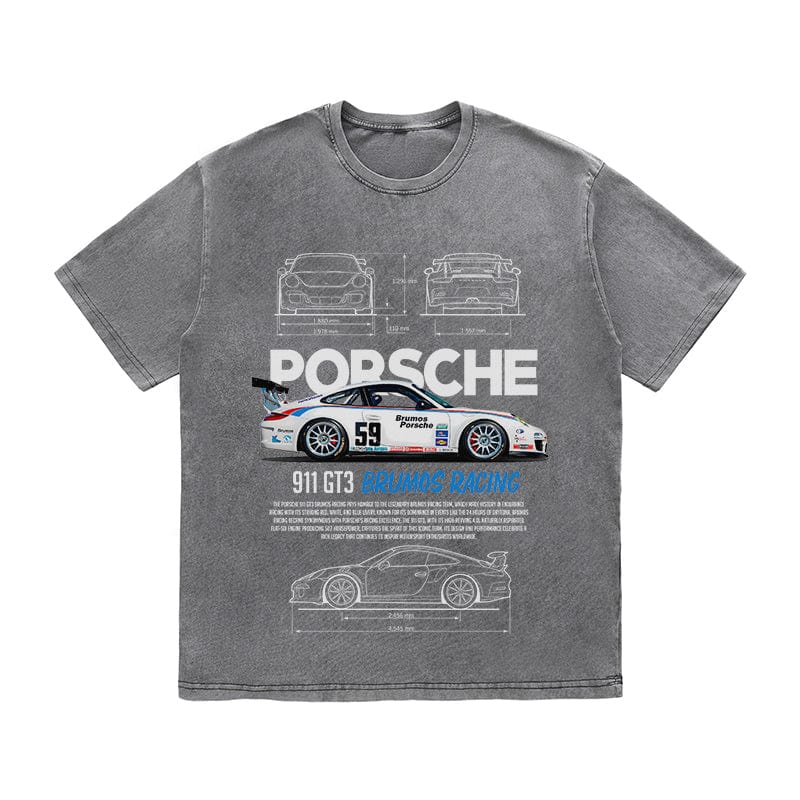 RDMCLOTHINGART tapestry hoodie 911 GT3 BRUMOS RACING HEAVY COTTON TEES-9390