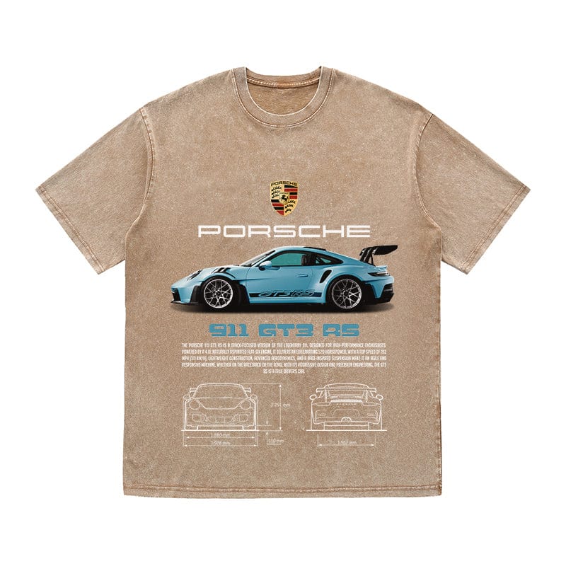 RDMCLOTHINGART tapestry hoodie 911 GT3 RS AZUL HEAVY COTTON TEES-9384