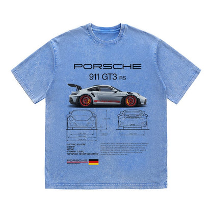 RDMCLOTHINGART tapestry hoodie 911 GT3 RS HEAVY COTTON TEES-9391