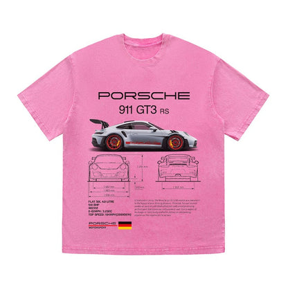 RDMCLOTHINGART tapestry hoodie 911 GT3 RS HEAVY COTTON TEES-9391