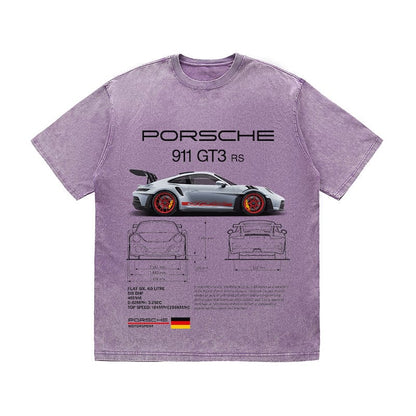 RDMCLOTHINGART tapestry hoodie 911 GT3 RS HEAVY COTTON TEES-9391