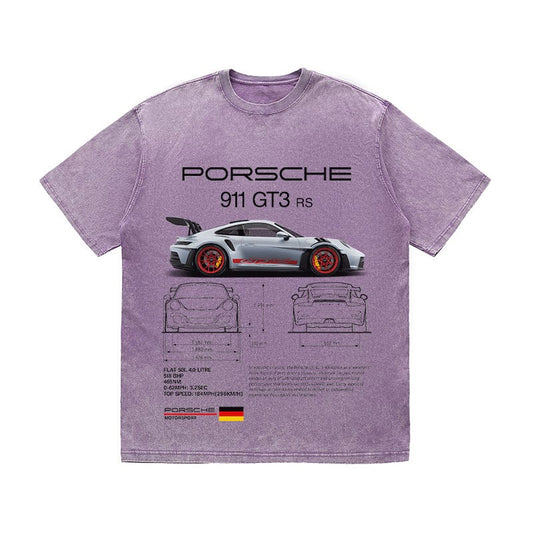 RDMCLOTHINGART tapestry hoodie 911 GT3 RS HEAVY COTTON TEES-9391