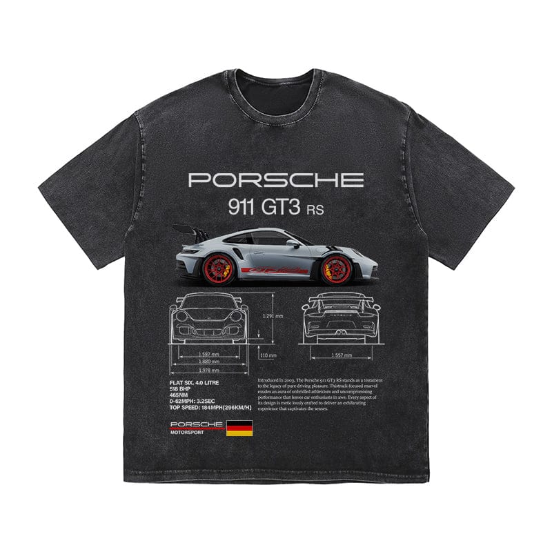 RDMCLOTHINGART tapestry hoodie 911 GT3 RS HEAVY COTTON TEES-9392