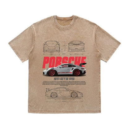 RDMCLOTHINGART tapestry hoodie 911 GT3 RS HEAVY COTTON TEES-9393