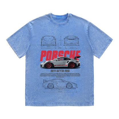 RDMCLOTHINGART tapestry hoodie 911 GT3 RS HEAVY COTTON TEES-9393