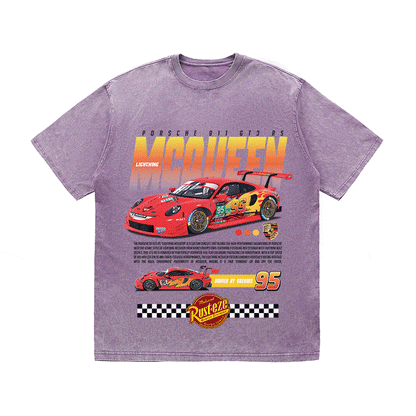 RDMCLOTHINGART tapestry hoodie 911 MCQUEEN HEAVY WEIGHT COTTON TEE-8838