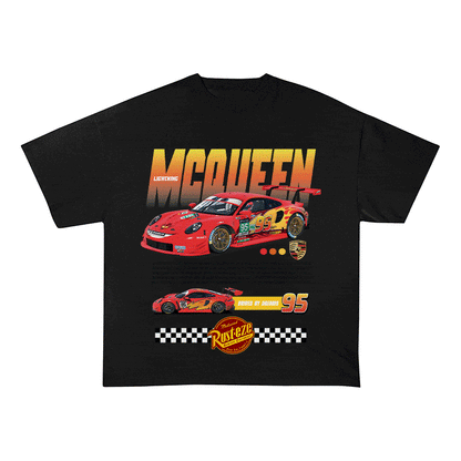 RDMCLOTHINGART tapestry hoodie 911 MCQUEEN HEAVY WEIGHT COTTON TEE-8838