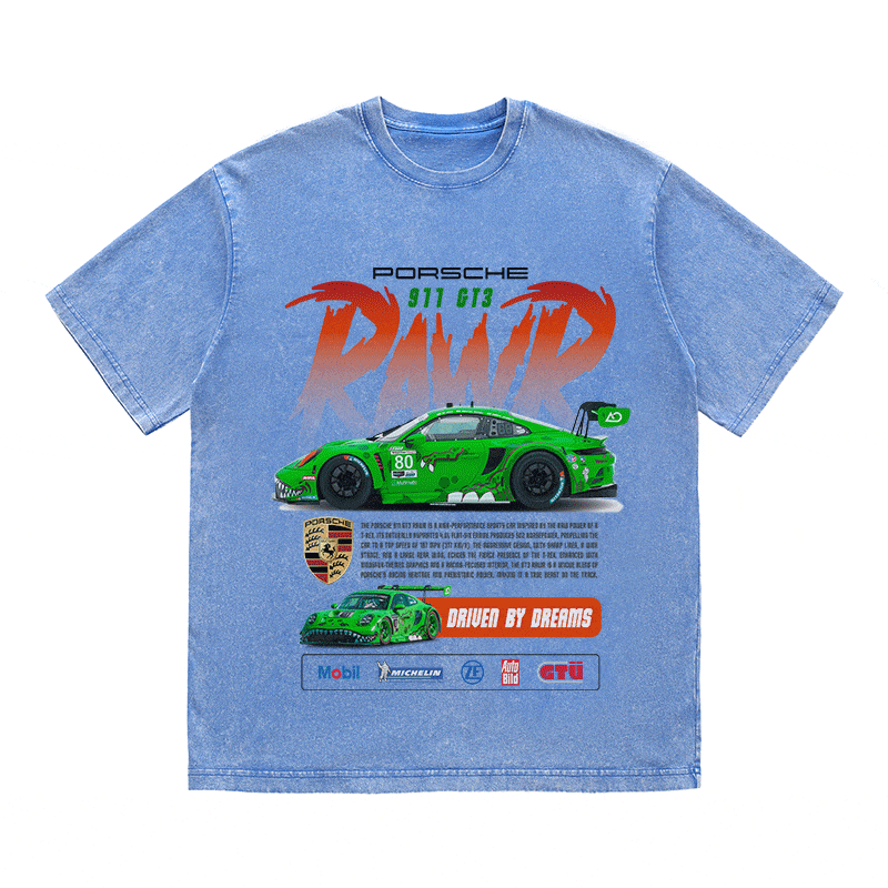 RDMCLOTHINGART tapestry hoodie 911 RAWR 2 HEAVY WEIGHT COTTON TEE-8839