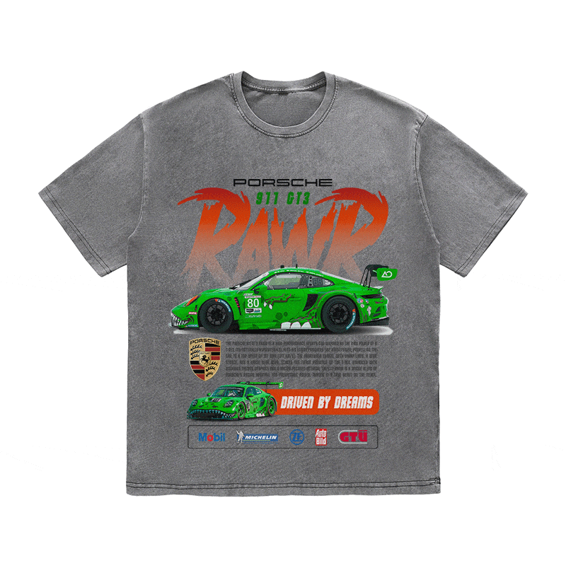 RDMCLOTHINGART tapestry hoodie 911 RAWR 2 HEAVY WEIGHT COTTON TEE-8839