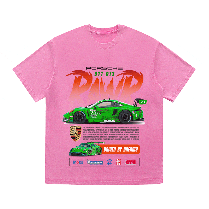 RDMCLOTHINGART tapestry hoodie 911 RAWR 2 HEAVY WEIGHT COTTON TEE-8839