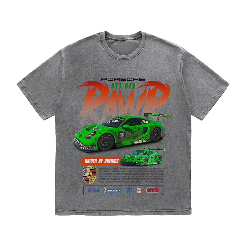 RDMCLOTHINGART tapestry hoodie 911 RAWR 3 HEAVY WEIGHT COTTON TEE-8840