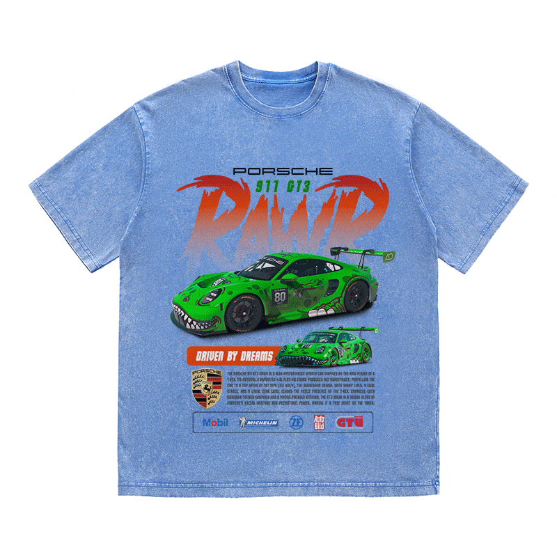 RDMCLOTHINGART tapestry hoodie 911 RAWR 3 HEAVY WEIGHT COTTON TEE-8840