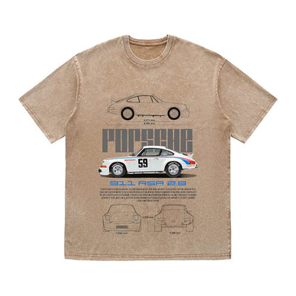 RDMCLOTHINGART tapestry hoodie 911 RSR 2.8 HEAVY COTTON TEES-9395