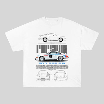 RDMCLOTHINGART tapestry hoodie 911 RSR 2.8 HEAVY COTTON TEES-9395