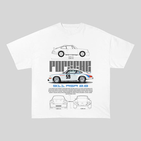 RDMCLOTHINGART tapestry hoodie 911 RSR 2.8 HEAVY COTTON TEES-9395