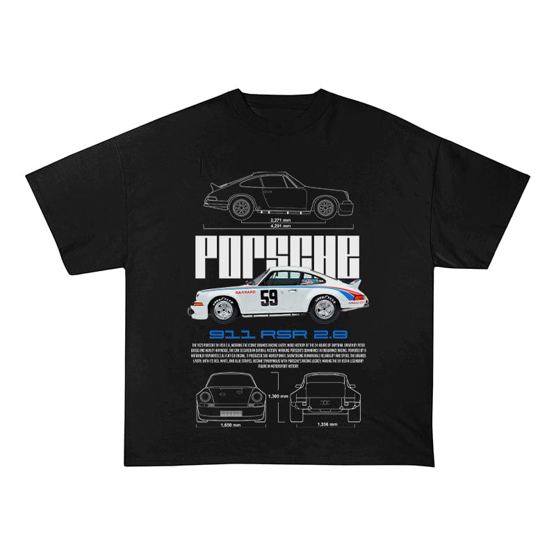 RDMCLOTHINGART tapestry hoodie 911 RSR 2.8 HEAVY COTTON TEES-9396