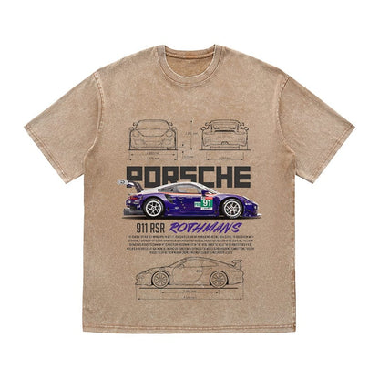 RDMCLOTHINGART tapestry hoodie 911 RSR ROTHMANS HEAVY COTTON TEES-9401