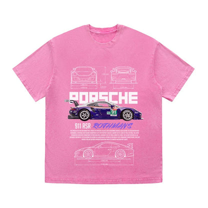 RDMCLOTHINGART tapestry hoodie 911 RSR ROTHMANS HEAVY COTTON TEES-9402