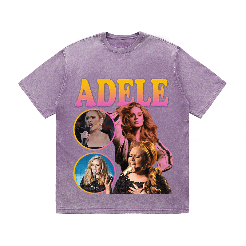 RDMCLOTHINGART tapestry hoodie ADELE HEAVY WEIGHT COTTON TEE-9114