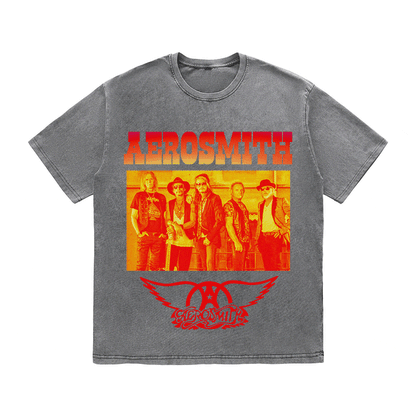 RDMCLOTHINGART tapestry hoodie AEROSMITH HEAVY WEIGHT COTTON TEE-9115