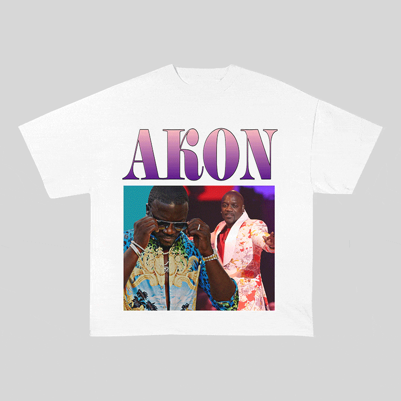 RDMCLOTHINGART tapestry hoodie AKON HEAVY WEIGHT COTTON TEE-8849