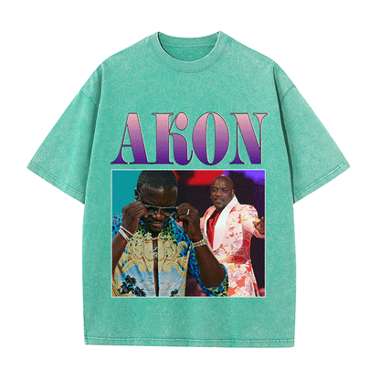 RDMCLOTHINGART tapestry hoodie AKON HEAVY WEIGHT COTTON TEE-8849