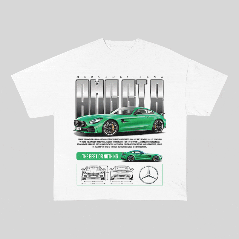 RDMCLOTHINGART tapestry hoodie AMG GT R HEAVY WEIGHT COTTON TEE-8830