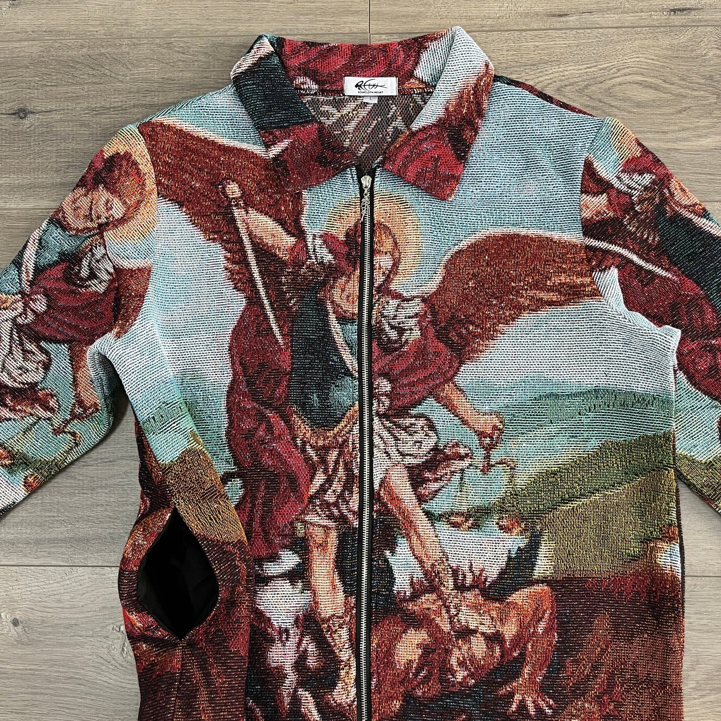 RDMCLOTHINGART tapestry hoodie ARCHANGEL MICHAEL TAPESTRY JACKET