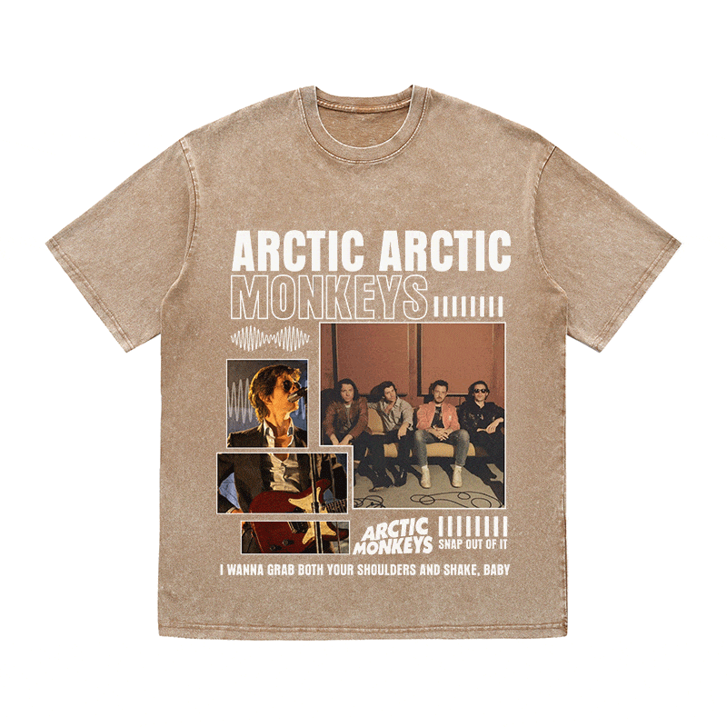RDMCLOTHINGART tapestry hoodie ARCTIC MONKEYS HEAVY WEIGHT COTTON TEE-8987