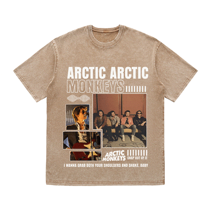 RDMCLOTHINGART tapestry hoodie ARCTIC MONKEYS HEAVY WEIGHT COTTON TEE-8987
