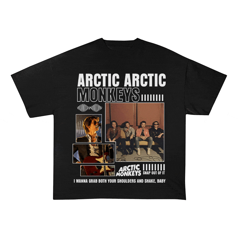 RDMCLOTHINGART tapestry hoodie ARCTIC MONKEYS HEAVY WEIGHT COTTON TEE-8987