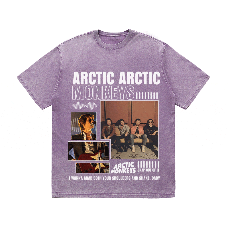 RDMCLOTHINGART tapestry hoodie ARCTIC MONKEYS HEAVY WEIGHT COTTON TEE-8987