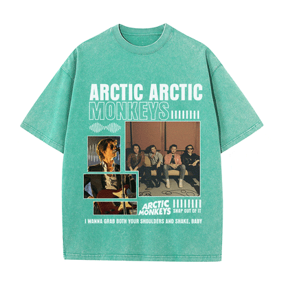 RDMCLOTHINGART tapestry hoodie ARCTIC MONKEYS HEAVY WEIGHT COTTON TEE-8987