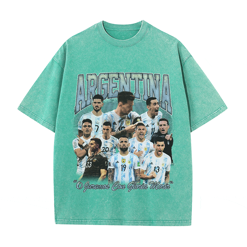 RDMCLOTHINGART tapestry hoodie ARGENTINA HEAVY WEIGHT COTTON TEE-8947