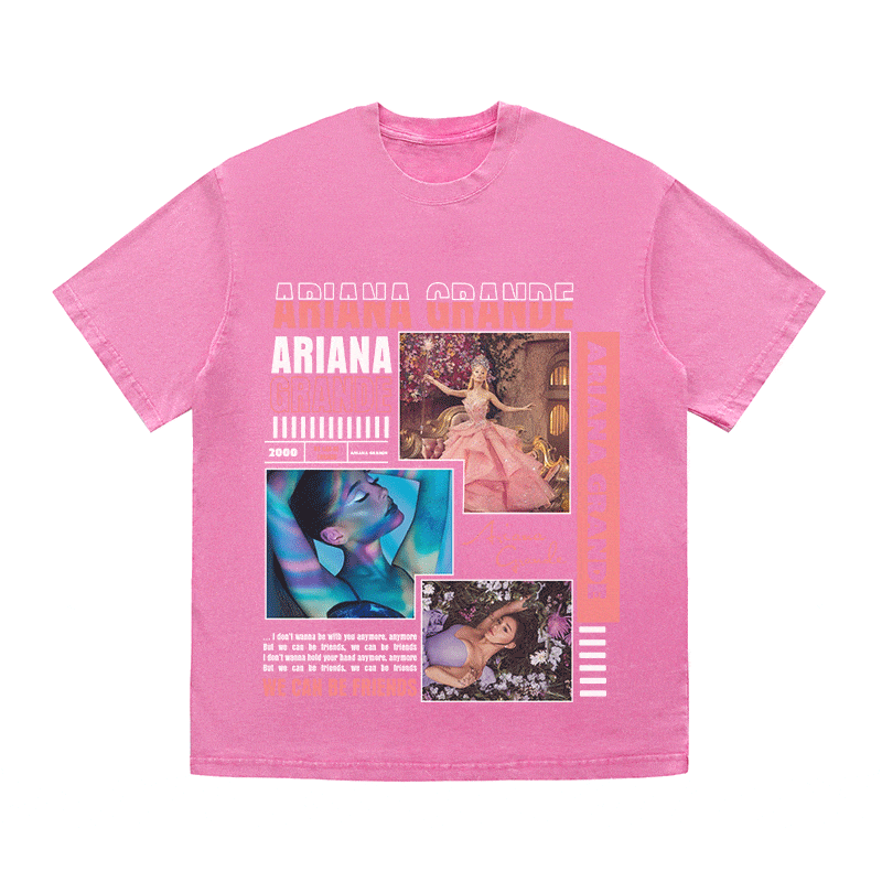 RDMCLOTHINGART tapestry hoodie ARIANA GRANDE HEAVY WEIGHT COTTON TEE-8988