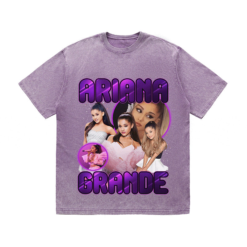 RDMCLOTHINGART tapestry hoodie ARIANA GRANDE HEAVY WEIGHT COTTON TEE-9116