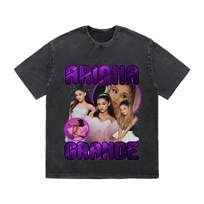 RDMCLOTHINGART tapestry hoodie ARIANA GRANDE HEAVY WEIGHT COTTON TEE-9116
