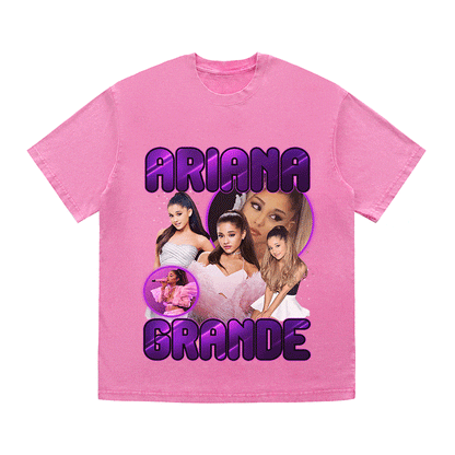 RDMCLOTHINGART tapestry hoodie ARIANA GRANDE HEAVY WEIGHT COTTON TEE-9116