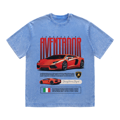 RDMCLOTHINGART tapestry hoodie AVENTADOR HEAVY WEIGHT COTTON TEE-8831