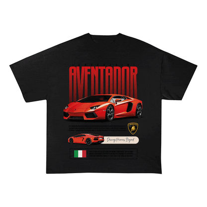 RDMCLOTHINGART tapestry hoodie AVENTADOR HEAVY WEIGHT COTTON TEE-8831