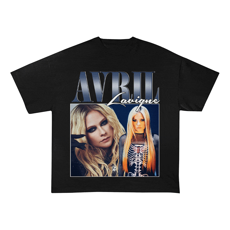 RDMCLOTHINGART tapestry hoodie AVRIL LAVIGNE HEAVY WEIGHT COTTON TEE-8851