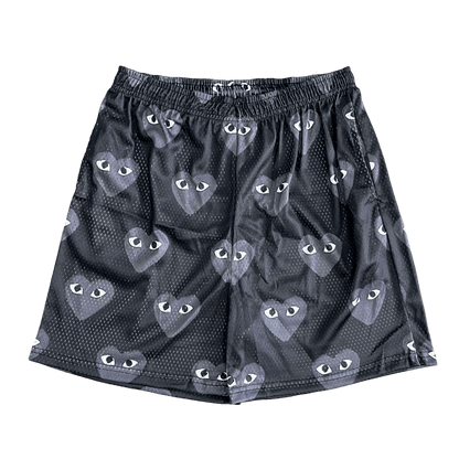 B&GREY CDG MESH SHORTS-8734 - RDMCLOTHINGART